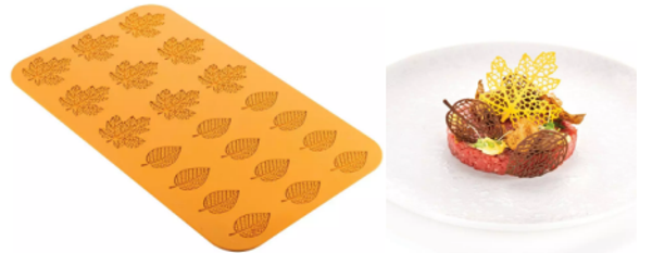 STAMPO - HI028599 - "BOSCO" Stampo in silicone per la realizzazione di 21 foglie (1)