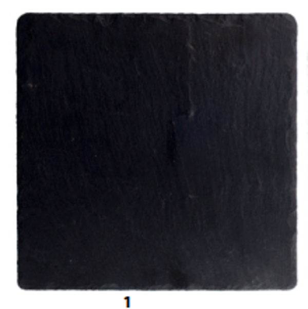 VASSOIO - in Ardesia naturale con piedini cm.35X35 / h. cm.0,7 (1) Cod. HI032518