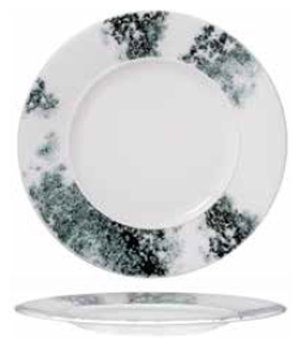 PIATTO PIANO - ALCHEMY "AMBIENCE SMOKE BLACK" Ø cm.28 (6) Cod. HI035270