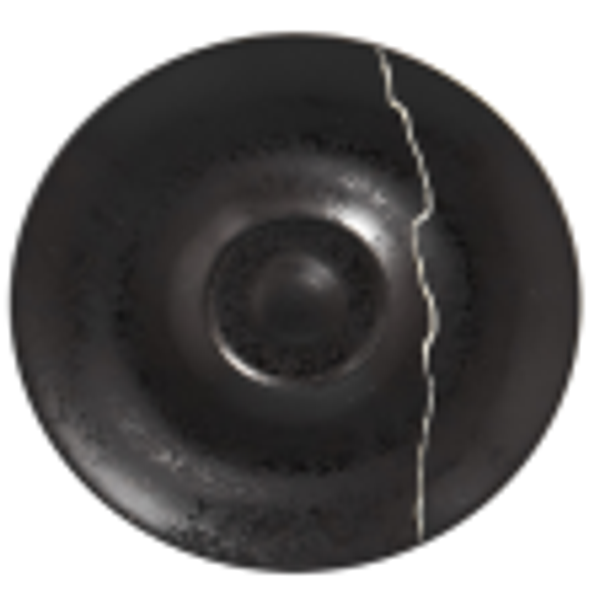 PIATTINO TAZZA CAPPUCCINO - RAK "KINTZOO" Nero/argento (12) Cod. HI035335