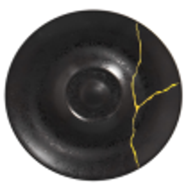 PIATTINO TAZZA CAPPUCCINO - RAK "KINTZOO" Nero/oro (12) Cod. HI035338