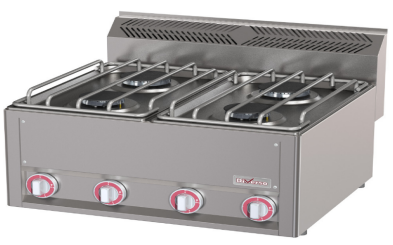 CUCINA A GAS - RANGE600 4 Fuochi TOP (1) Cod. HI035610