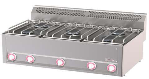 CUCINA A GAS - RANGE600 5 Fuochi TOP (1) Cod. HI035611