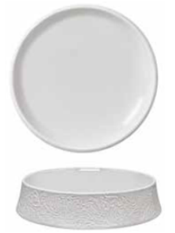 PIATTO PIANO - ESSENTIA "DAMASCO" O cm.23,4 / interno cm.21 / H cm.5 (4) Cod. HI035999