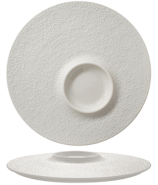HI036012 - ESSENTIA "MOON" Piatto presentazione interno lucido / esterno opaco cm.30,5 (4)
