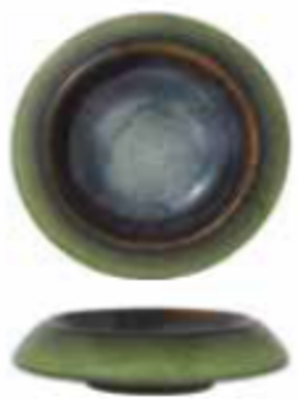 PIATTINO - ESSENTIA "MAURITIUS" tondo Ø cm.10 H 1,6 interno lucido effetto madreperla (12) Cod. HI036043