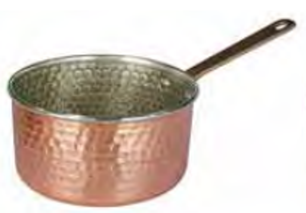 TEGAME - PRT in rame martellato 1 manico appetizer Ø cm.10 / h cm.5,4 (1) Cod. HI200363