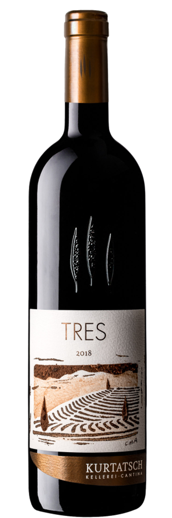 KURTATSCH - "TRES" Merlot Cabernet Alto Adige DOP Riserva 2018 Magnum (1)