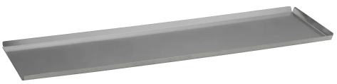 Vassoio pasticceria / Acciaio inox / cm.50x20 / h cm.1,5 / 1 pezzo
