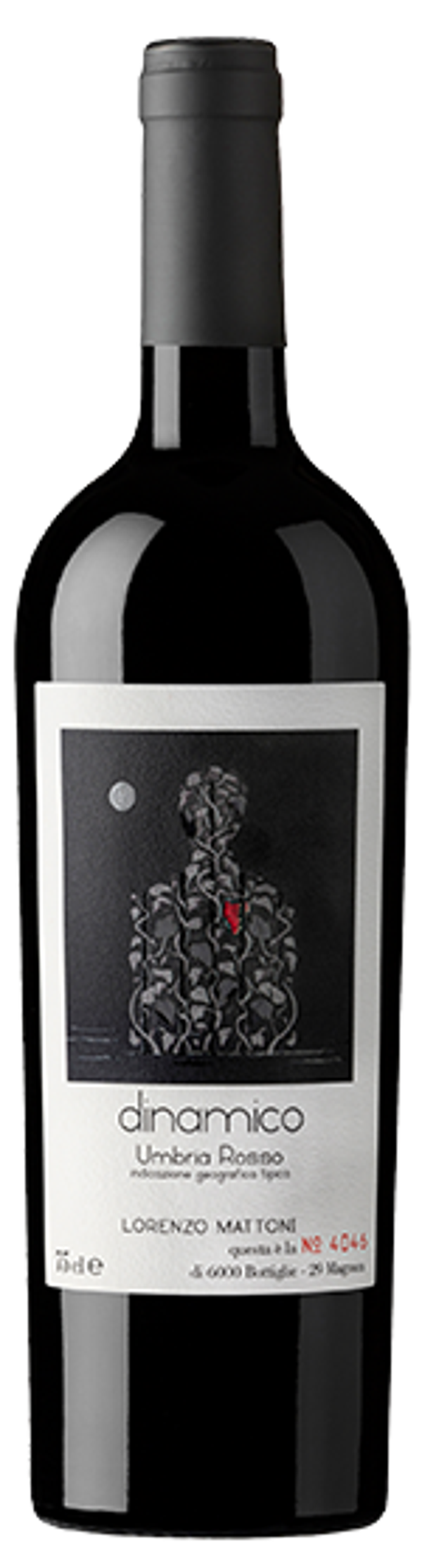 MATTONI - "DINAMICO" Rosso Umbria IGP 2023 75cl (6) - Cod. ETIC/MTDI23