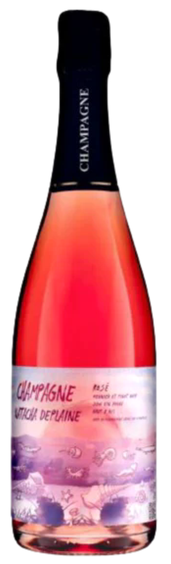 NATACHA DEPLAINE - Champagne AOC Brut Rosé 75cl (6) - Cod. GABE/0216B