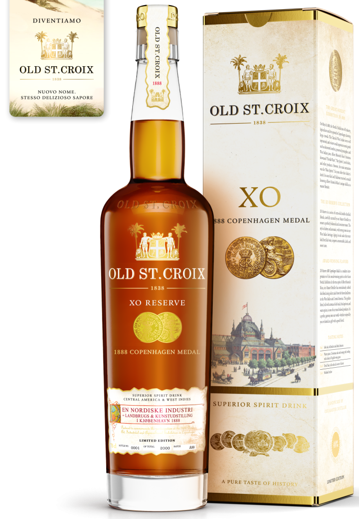OLS ST. CROIX - "X.O. RESERVE COPENHAGEN 1888 GOLD MEDAL"Rum Premium 70cl (6) - Cod. PSEN/03842