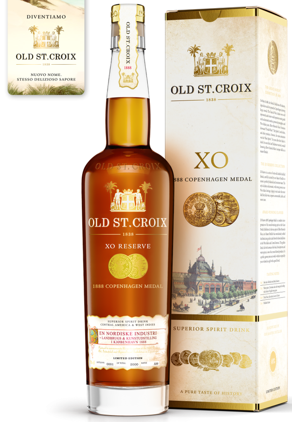 OLS ST. CROIX - "X.O. RESERVE COPENHAGEN 1888 GOLD MEDAL"Rum Premium 70cl (6) - Cod. PSEN/03842