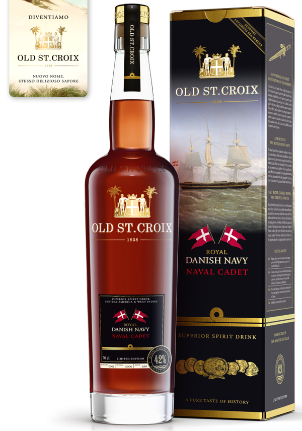 OLD ST. CROIX - "ROYAL DANISH NAVY NAVAL CADET" Premium Rum 70cl (6) - Cod. PSEN/03830
