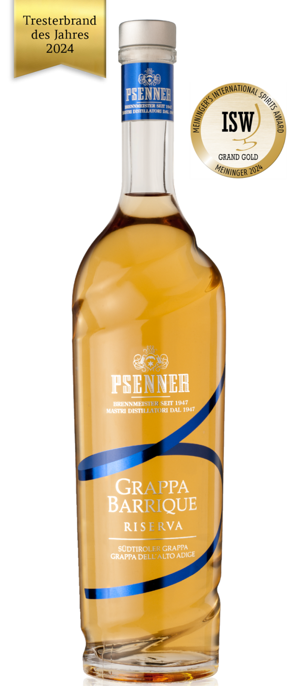 PSENNER - "BARRIQUE RISERVA" Grappa affinata in barrique 35cl (6)