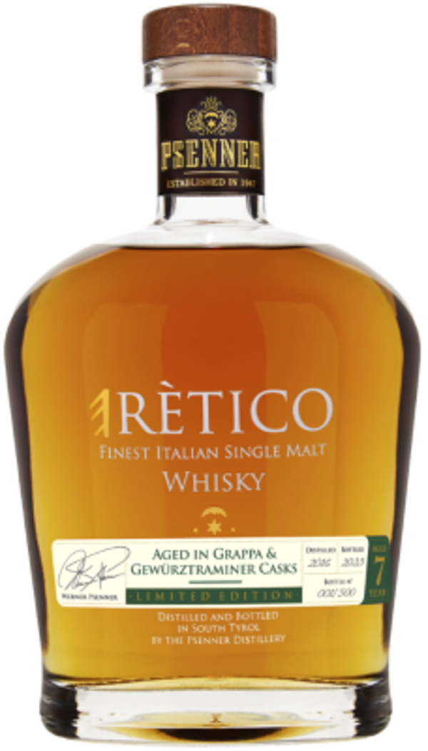 PSENNER - "ERETICO" Single Malt Whisky 7Y Gewurztraminer Casks 70cl astucciato (6) Cod. PSEN02207