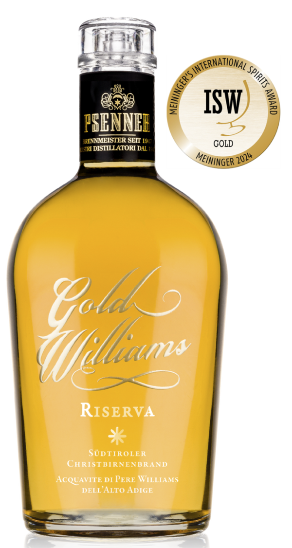 PSENNER - "GOLD WILLIAMS SELECTION RISERVA" Acquavite di Pere Williams affinata in barrique 10cl (24) Cod. PSEN03221