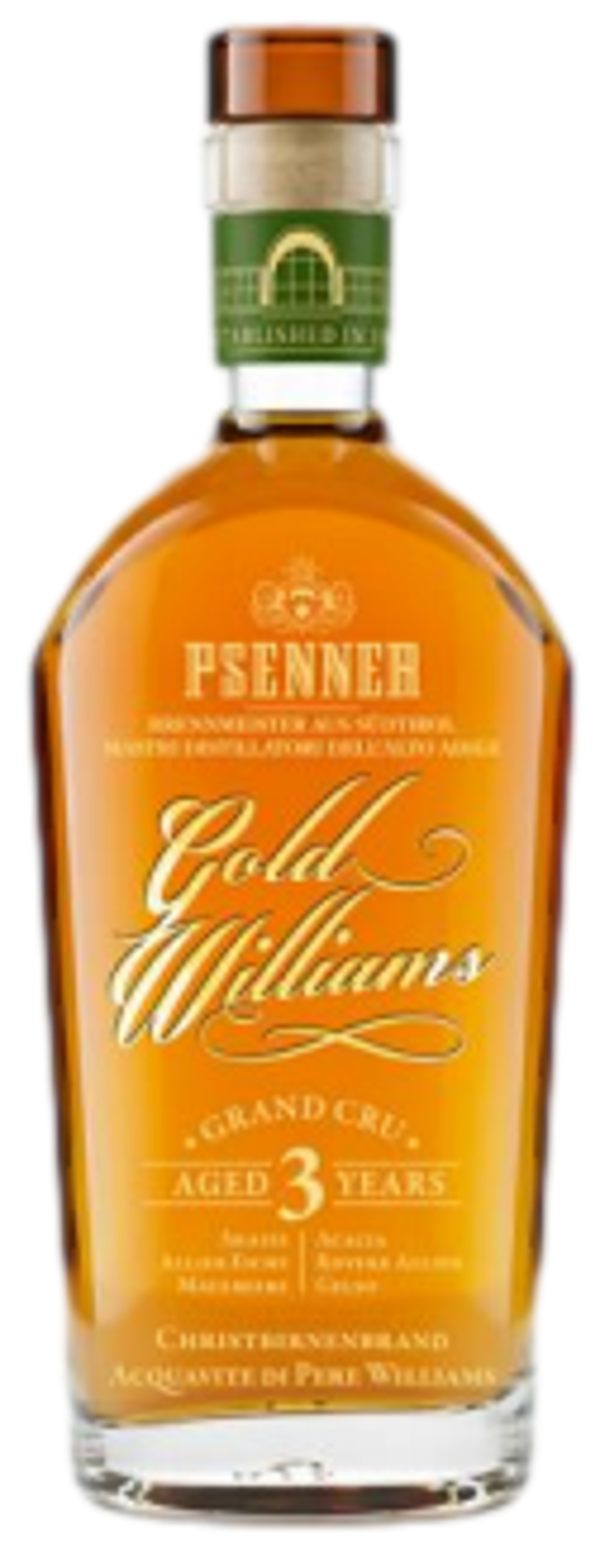 PSENNER - "GOLD WILLIAMS GRAND CRU 3Y" Acquavite di Pere Williams invecchiata 50cl astucciato (6)