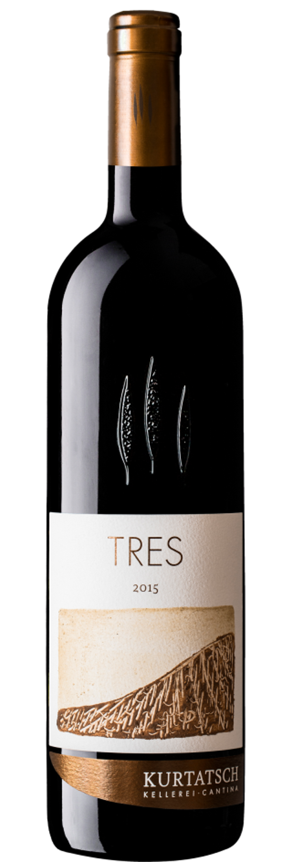 KURTATSCH - "TRES" Merlot Cabernet Alto Adige DOP Riserva 2015 75cl (1)