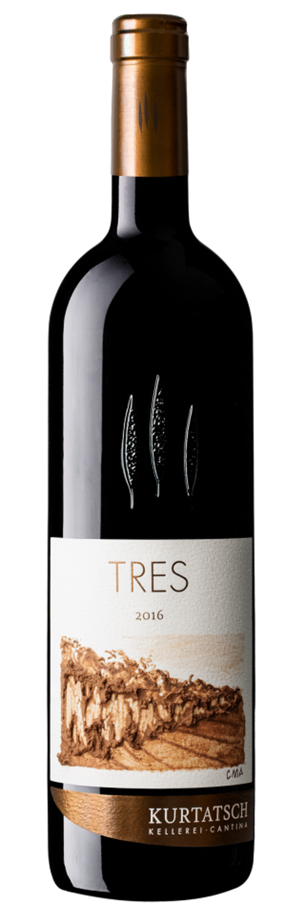 KURTATSCH - "TRES" Merlot Cabernet Alto Adige DOP Riserva 2016 75cl (1)