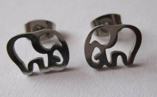 RVS oorstekers met olifantje 20002