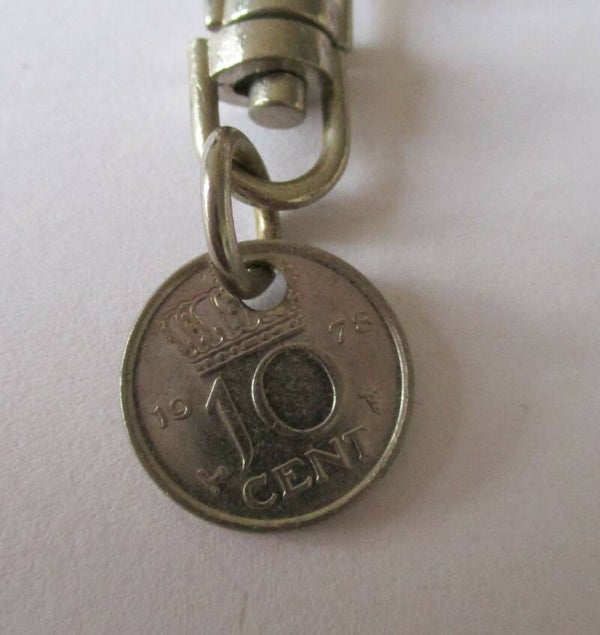 Sleutelhanger met dubbeltje 33033