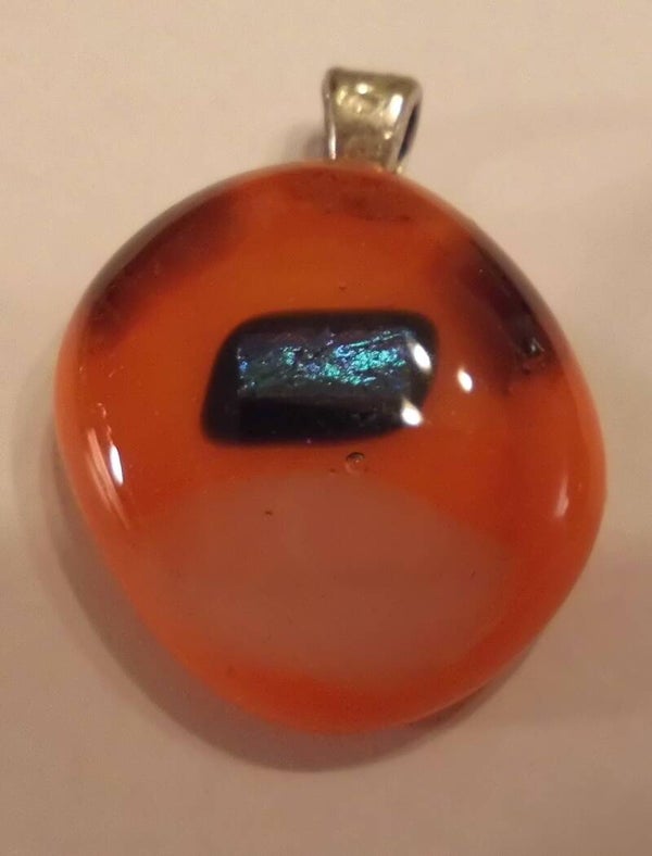 Ovale oranje fantasie hanger 55180a