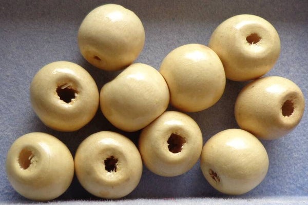 Creme witte houten kralen 10 x 9 mm kr90181 1-3a