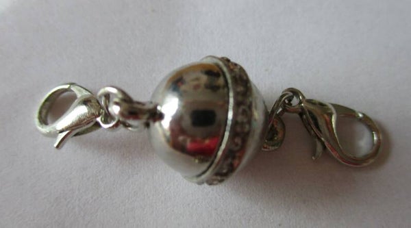 Magneetslot rond met stras sl90135 Xa