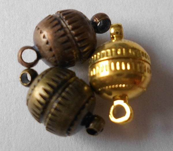 Magneetslot koper, brons, goud en nikkelkleurig 14 x 8 mm sl90417 Xa