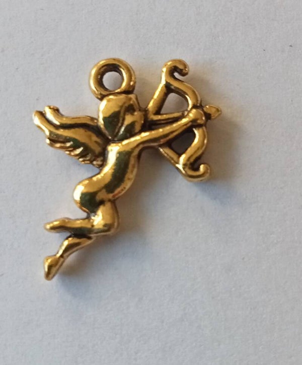 Goudkleurige hanger cupido 21x15 mm 90421 k8a