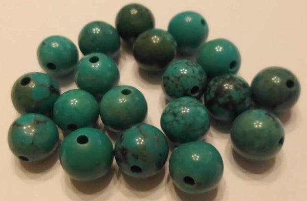 Turquoise groene Afrikaans kralen 6 mm kn90642 1-4a