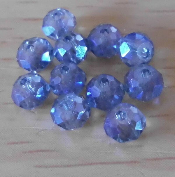 Kristallen spacerkralen 4 mm blauwgrijs kr90739