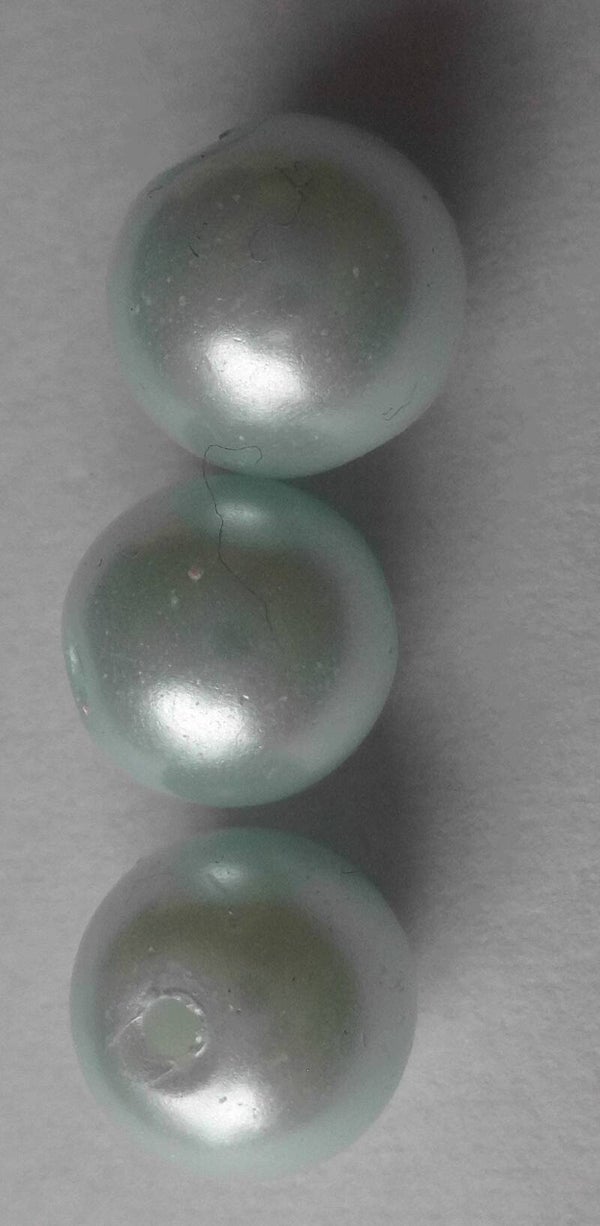 Glasparels 8 mm licht blauw kr90779