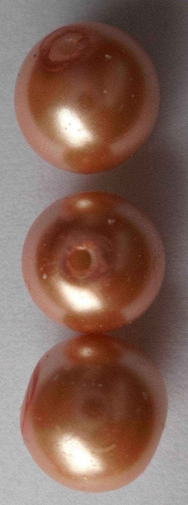 Glasparels 10 mm perzik 90781