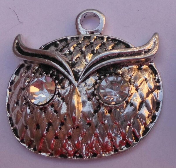 Bedel uil met stras ogen 90867 k22