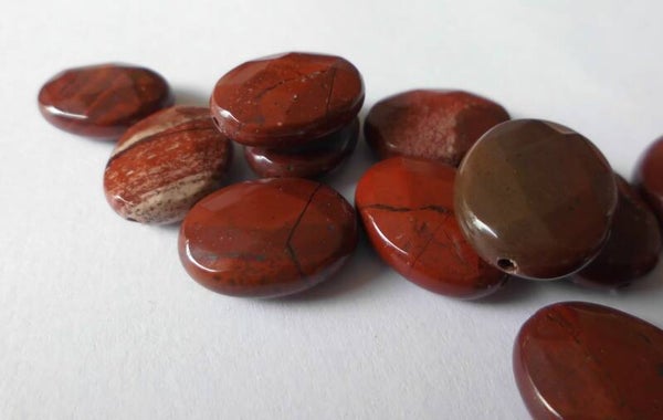 Agaat ovale facet kralen 12 x 16 mm kn91082