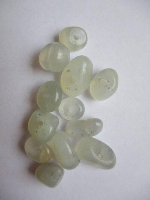 Natuurstenen kralen grijs wit kn91120 1-1a