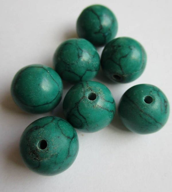 Natuurstenen groene kralen 12 mm kn91122 1-1a