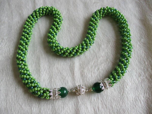 Groene spiraalketting 30136