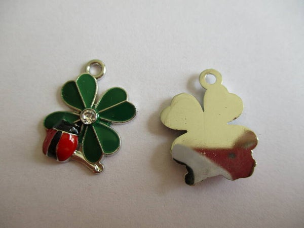 Klavertje 4 met lieveheersbeestje 90977 k18