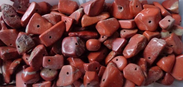Rode Jaspis kralen 5 - 12 mm kn90396 1-4a