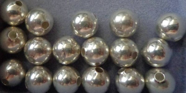 Silverplated (verzilverde) kralen van 6 mm kr90138 3-1
