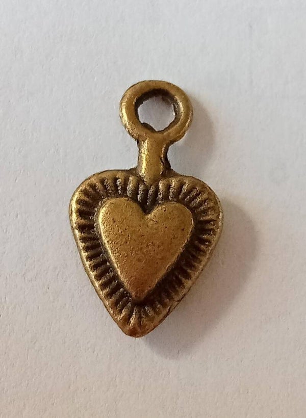 Bronzen hartje aan een steeltje 90309