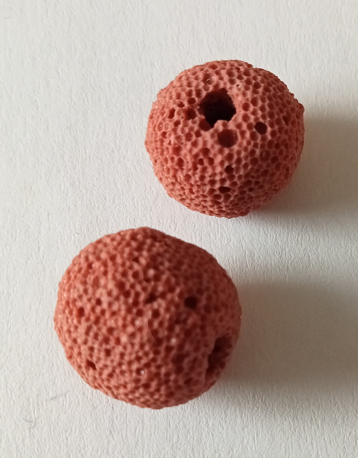 Lava kralen terracotta rond 12 mm kn90298 K1a