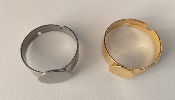 Plakringen Goud en zilverkleurig 90475 k4