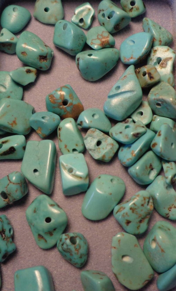 Turquoise natuurstenen kralen 4 - 10 mm kn90017 1-4a