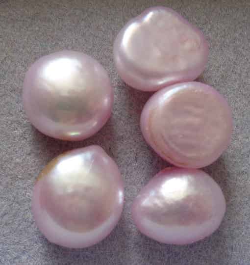 Lichtroze zoetwaterparels 7 - 8 mm kp90314 k3