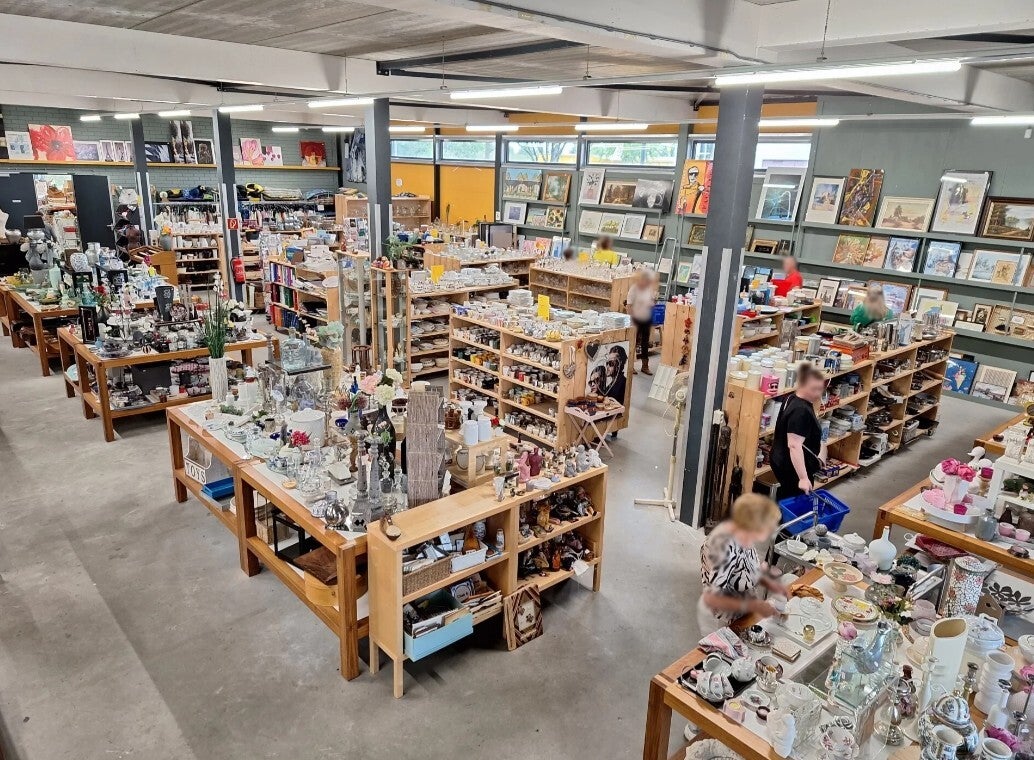 Kringloopcentrum Gorinchem van bovenaf