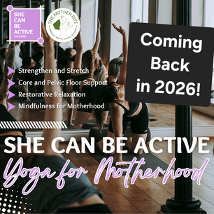 She can be active free 5 week course yoga for Motherhood at 1111 yoga studio Calne group of mums doing yoga